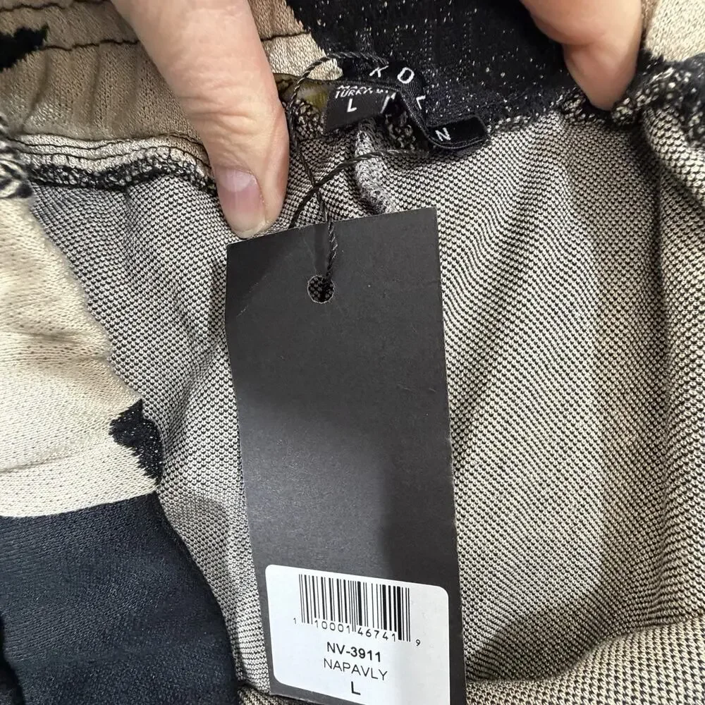Kozan By Wild Curves Napa Valley Jade Pants Womens Large Wide Leg Lantern NWT - Picture 8 of 10